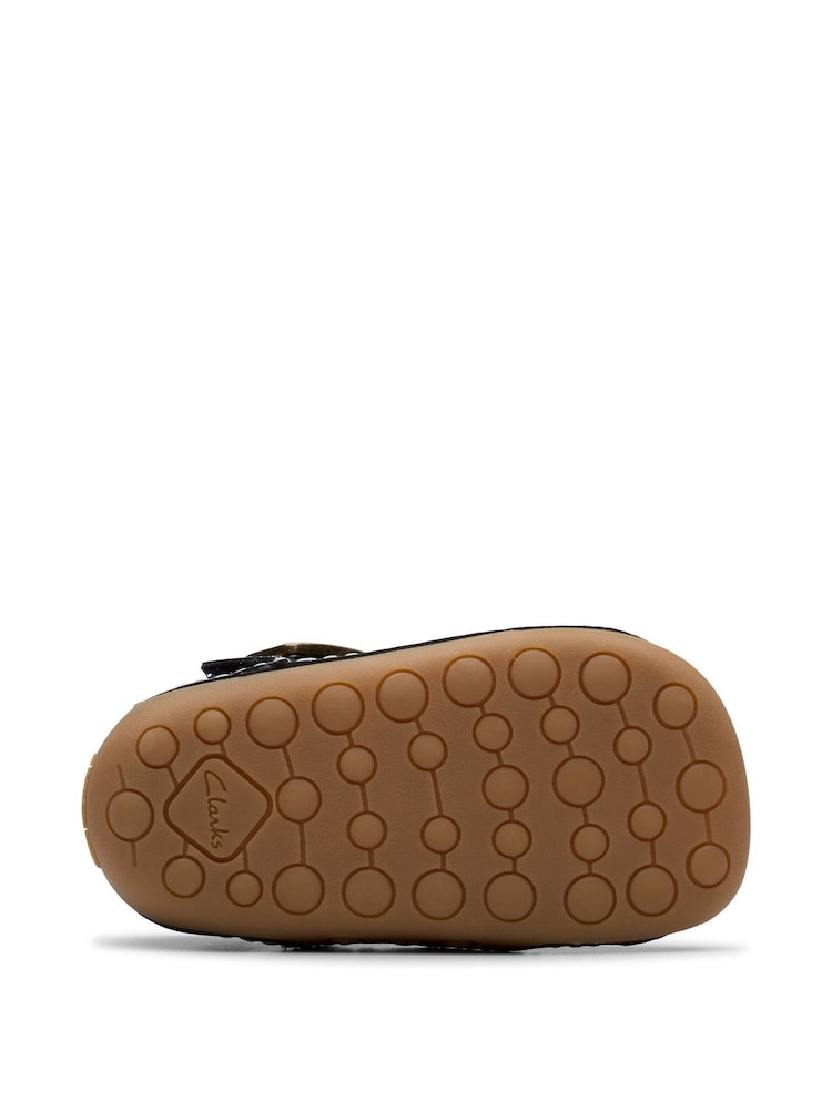 Clarks Blue Wide Fit (G) Patent Tiny Skip Toddler Shoes - Image 7 of 7