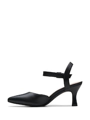 Clarks Black Narrow Fit  (E) Leather Kataleyna Cora Shoes - Image 2 of 7