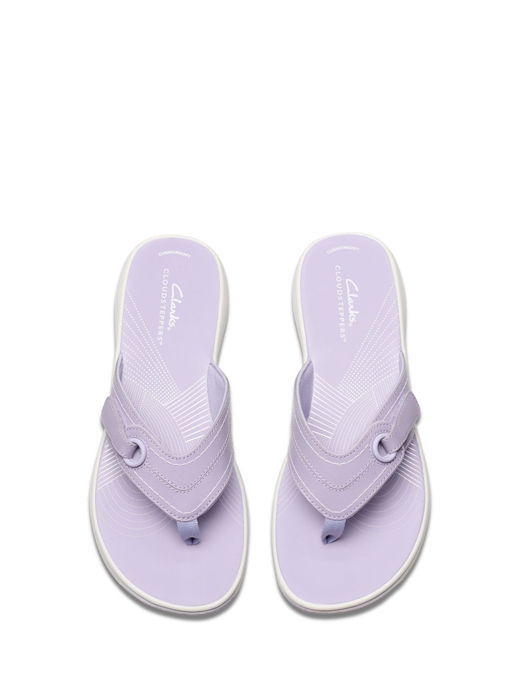 Clarks Purple Ombre Brinkley Reyna Sandals - Image 6 of 6