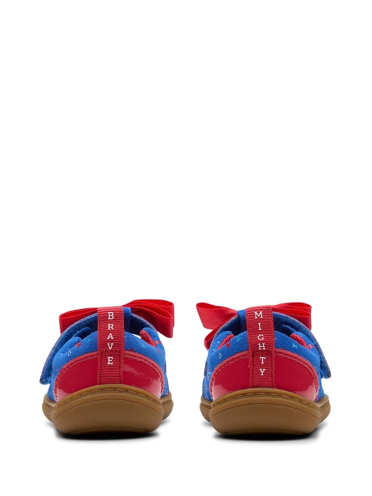Clarks Print Roal Dahl ash Bow Toddler Shoes - Image 6 of 7