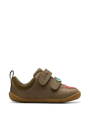 Clarks Green Wide Fit (G) Olive Pre-Walker Garden Toddler Shoes - Image 2 of 7