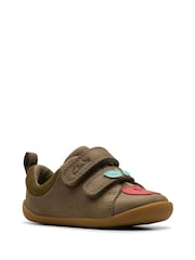Clarks Green Wide Fit (G) Olive Pre-Walker Garden Toddler Shoes - Image 4 of 7