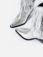 Mint Velvet Annie Fringe Cowboy Boots - صورة 5 من 5