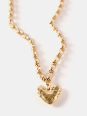 Mint Velvet Gold Tone Heart Chain Necklace - Image 2 of 4