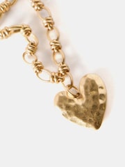 Mint Velvet Gold Tone Heart Chain Necklace - Image 3 of 4