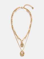 Mint Velvet Gold Tone Layered Necklace - Image 1 of 5