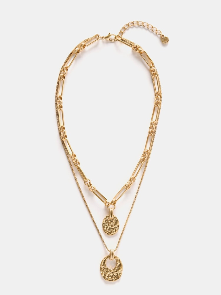 Mint Velvet Gold Tone Layered Necklace - Image 1 of 5