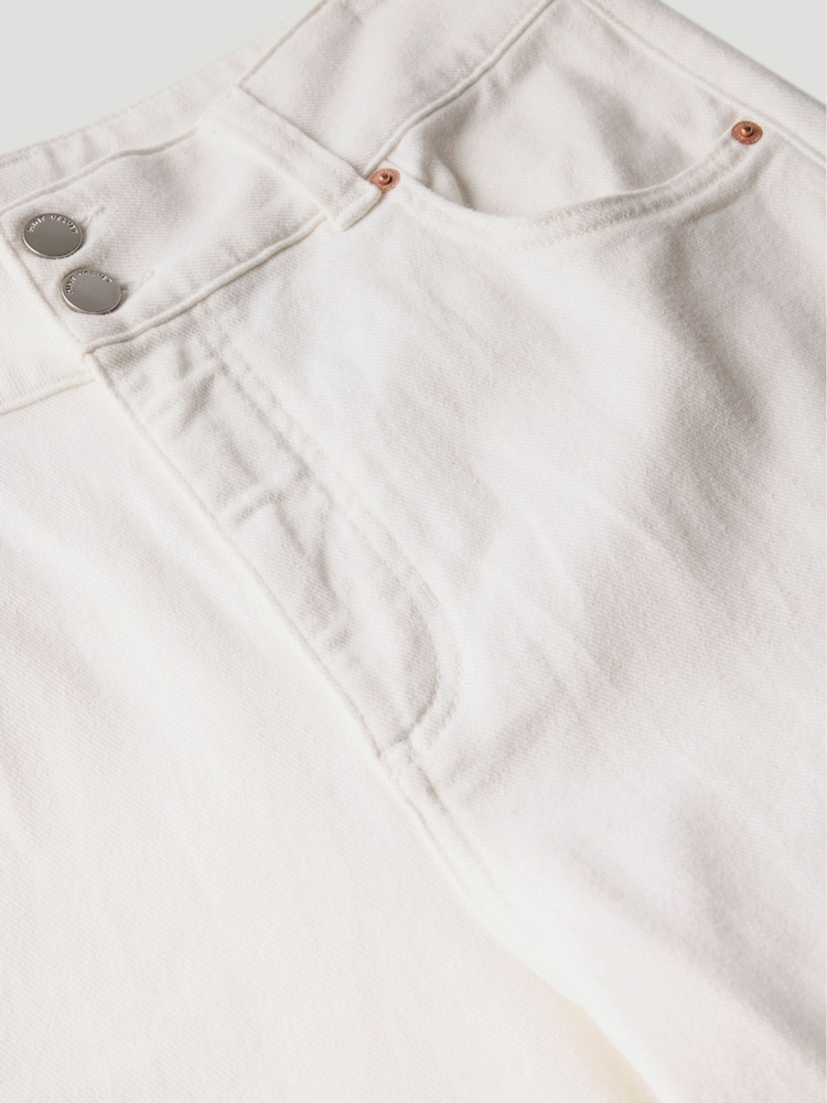 Mint Velvet White Cropped Wide Jeans - Image 8 of 8 Mint Velvet White Cropped Wide Jeans - Image 8 of 8