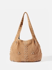 Mint Velvet Cream Bella Studded Bag - Image 2 of 5
