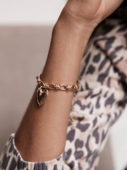 Mint Velvet Gold Tone Heart Charm Bracelet - Image 2 of 4