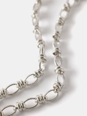 Mint Velvet Silver Tone Heart Necklace - Image 2 of 3