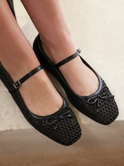 Mint Velvet Sara Mesh Ballet čevlji s plosko peto/brez pete čevlji - Slika 1 iz 4