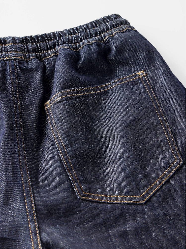 Mint Velvet Blue Dark Tie Waist Wide Jeans - Image 8 of 8