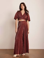 Mint Velvet Red Beach Plisse Set - Image 6 of 8