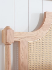 Birlea Oak Geneva Rattan & Wooden Bed - Image 4 of 5