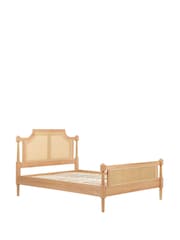 Birlea Oak Geneva Rattan & Wooden Bed - Image 5 of 5