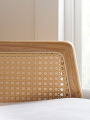 Birlea Brown Ida Rattan & Fabric 3 Seater - Image 4 of 5