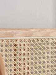 Birlea Oak Astrid Rattan & Wooden Bed - Image 2 of 5