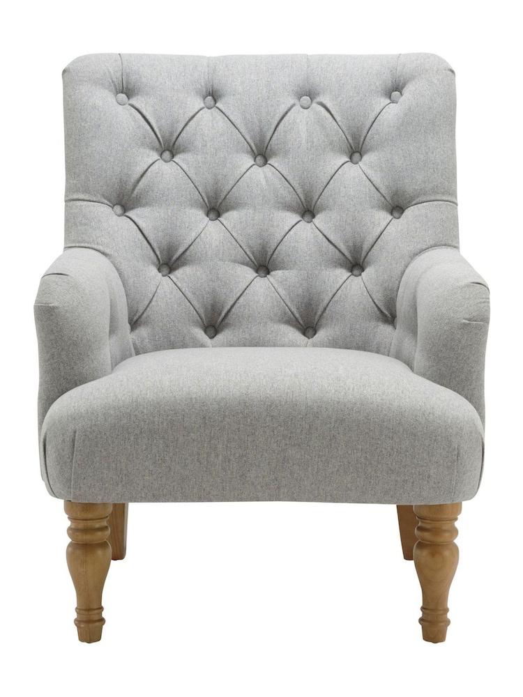 Birlea White Padstow Boucle Accent Chair - Image 6 of 6
