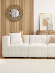 Birlea White Milo Boucle 3 Seater Modular Sofa - Image 2 of 6