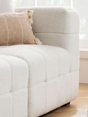 Birlea White Milo Boucle 3 Seater Modular Sofa - Image 3 of 6