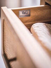 Willis & Gambier Brown Casera 1 Drawer Bedside - Image 3 of 3
