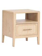 Willis & Gambier Brown Brown Casera 1 Drawer Bedside Table - Image 4 of 4