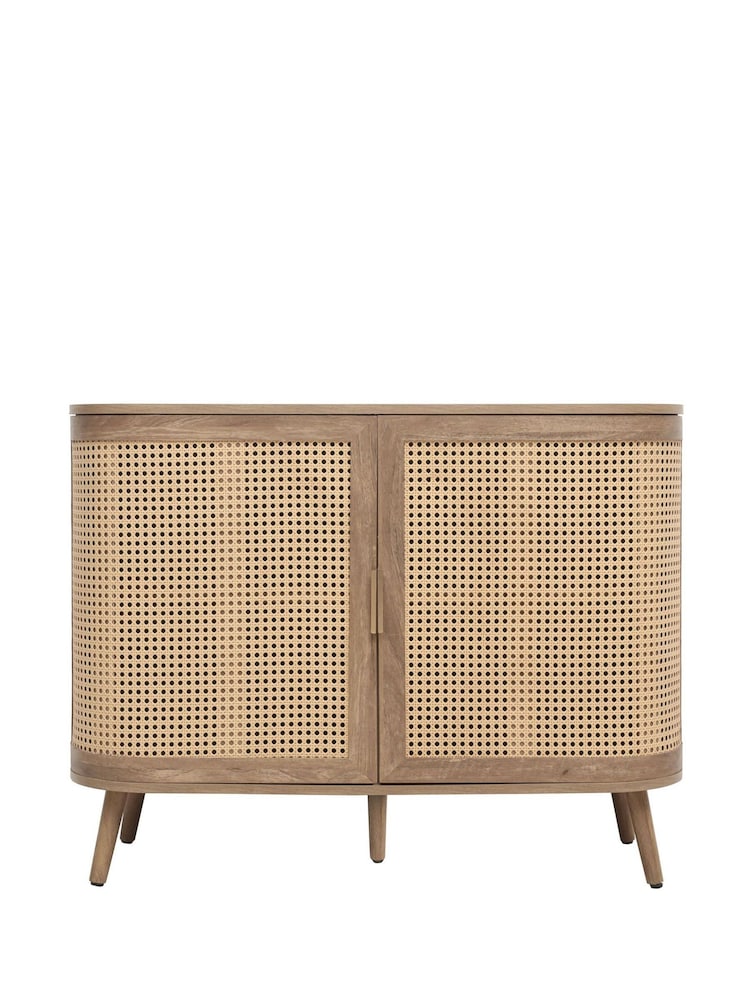 Birlea White Noah Rattan Sideboard - Image 6 of 6 Birlea White Noah Rattan Sideboard - Image 6 of 6
