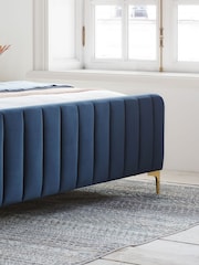 Birlea Midnight Blue Olive Upholstered Bed - Image 3 of 8