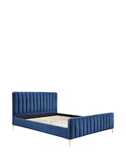 Birlea Midnight Blue Olive Upholstered Bed - Image 8 of 8