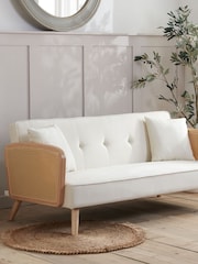 Birlea White Mila Boucle Sofa Bed - Image 1 of 5