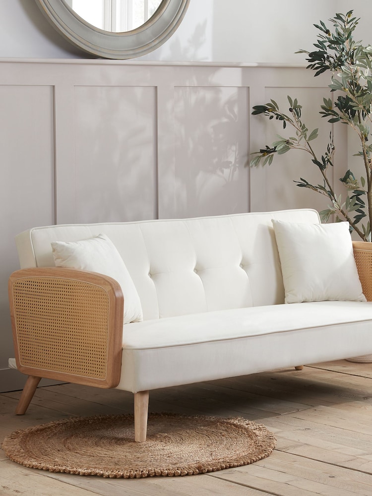 Birlea White Mila Boucle Sofa Bed - Image 1 of 5