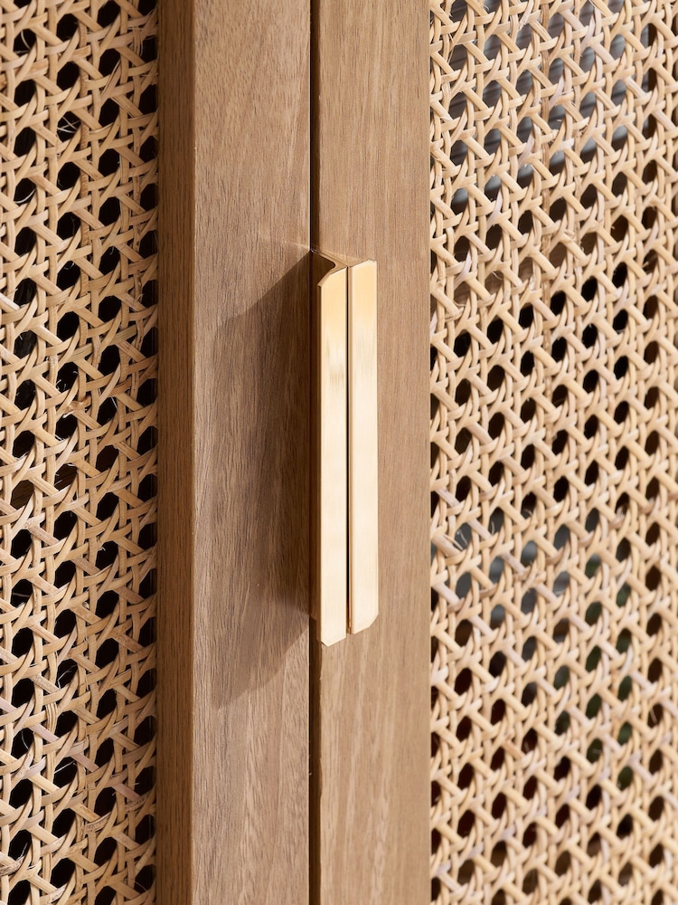 Birlea Brown Noah Rattan Sideboard - Image 6 of 6 Birlea Brown Noah Rattan Sideboard - Image 6 of 6