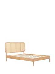 Birlea Oak Elina Rattan & Wooden Bed - Image 4 of 4