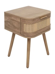 Birlea White Noah Rattan Bedside - Image 4 of 4