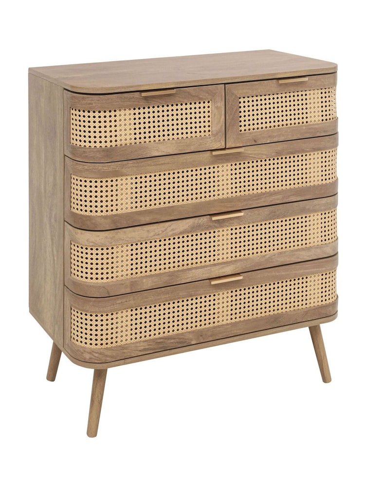 Birlea Brown Noah Rattan Chest - Image 5 of 5