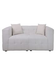 Birlea White Milo Boucle 2 Seater Modular Sofa - Image 4 of 5