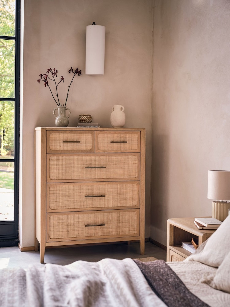 Willis & Gambier Brown Casera 3 + 2 Drawer Chest - Image 2 of 6