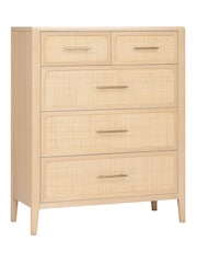 Willis & Gambier Brown Casera 3 + 2 Drawer Chest - Image 6 of 6