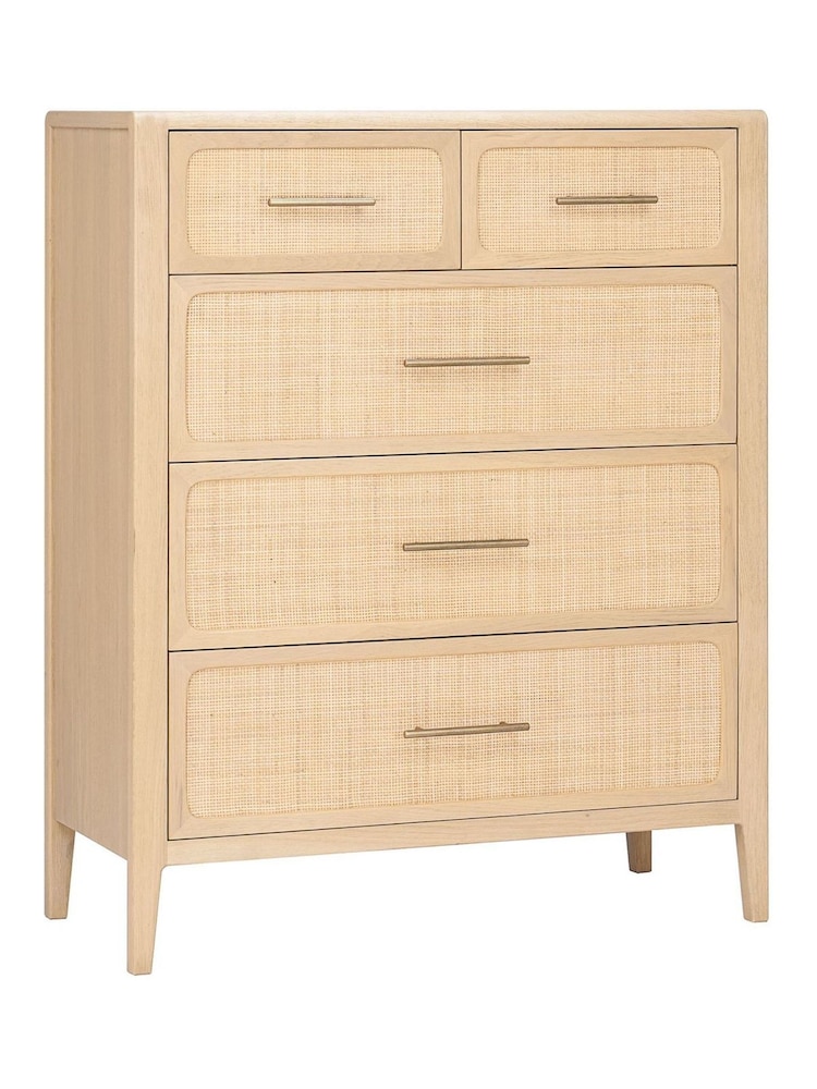 Willis & Gambier Brown Casera 3 + 2 Drawer Chest - Image 6 of 6