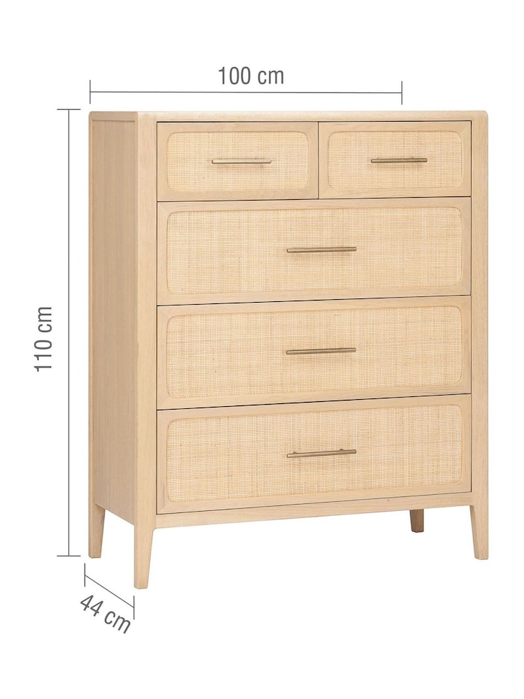 Willis & Gambier Brown Casera 3 + 2 Drawer Chest - Image 7 of 7 Willis & Gambier Brown Casera 3 + 2 Drawer Chest - Image 7 of 7