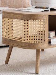Birlea Brown Noah Rattan Coffee Table - Image 2 of 5
