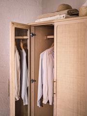 Willis & Gambier Brown Casera 2 Door 1 Drawer Wardrobe - Image 2 of 4