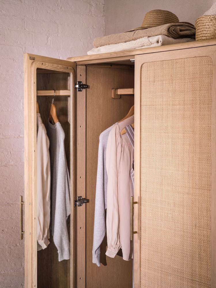 Willis & Gambier Brown Casera 2 Door 1 Drawer Wardrobe - Image 2 of 4