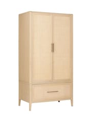 Willis & Gambier Brown Casera 2 Door 1 Drawer Wardrobe - Image 3 of 4