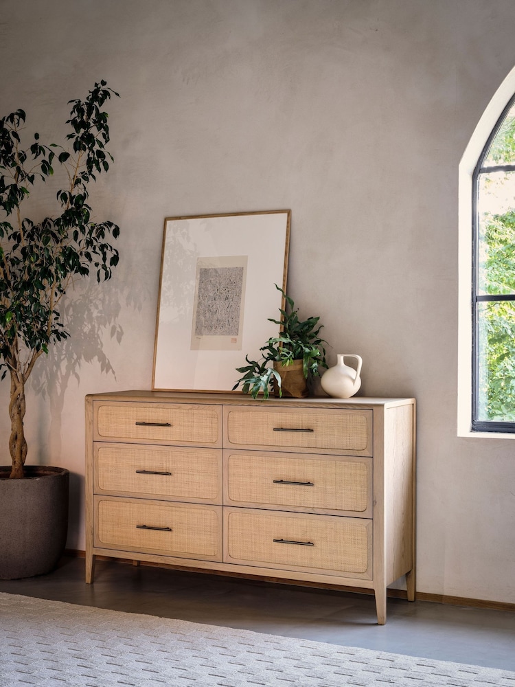 Willis & Gambier Brown Casera 6 Drawer Wide Chest - Image 1 of 5