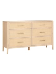 Willis & Gambier Brown Casera 6 Drawer Wide Chest - Image 5 of 5