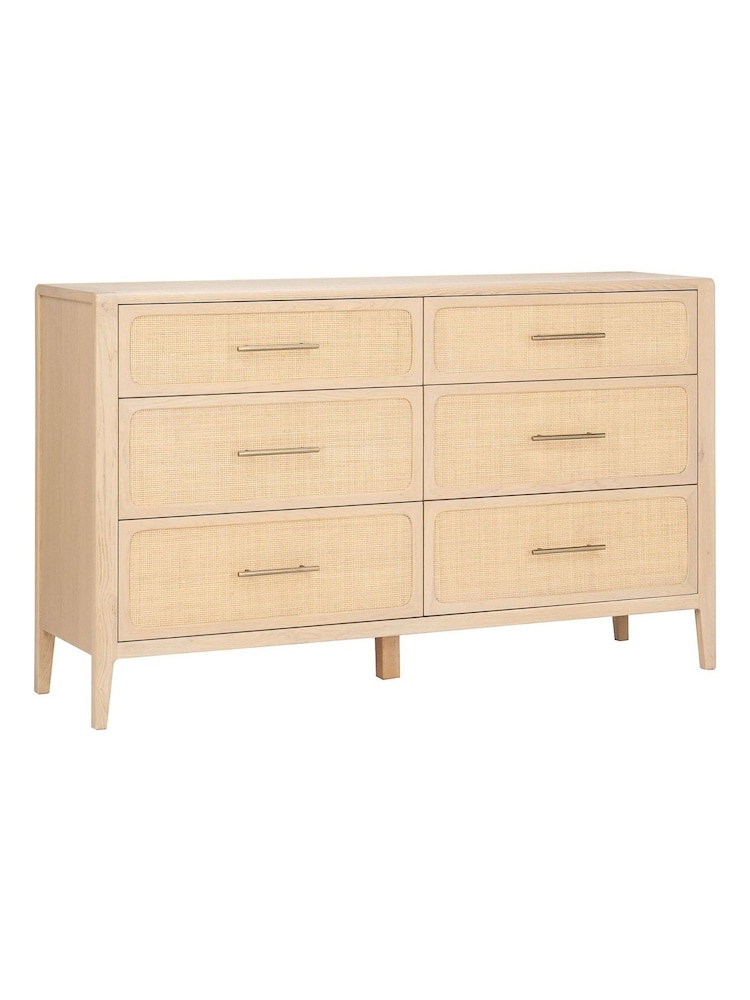 Willis & Gambier Brown Casera 6 Drawer Wide Chest - Image 5 of 5