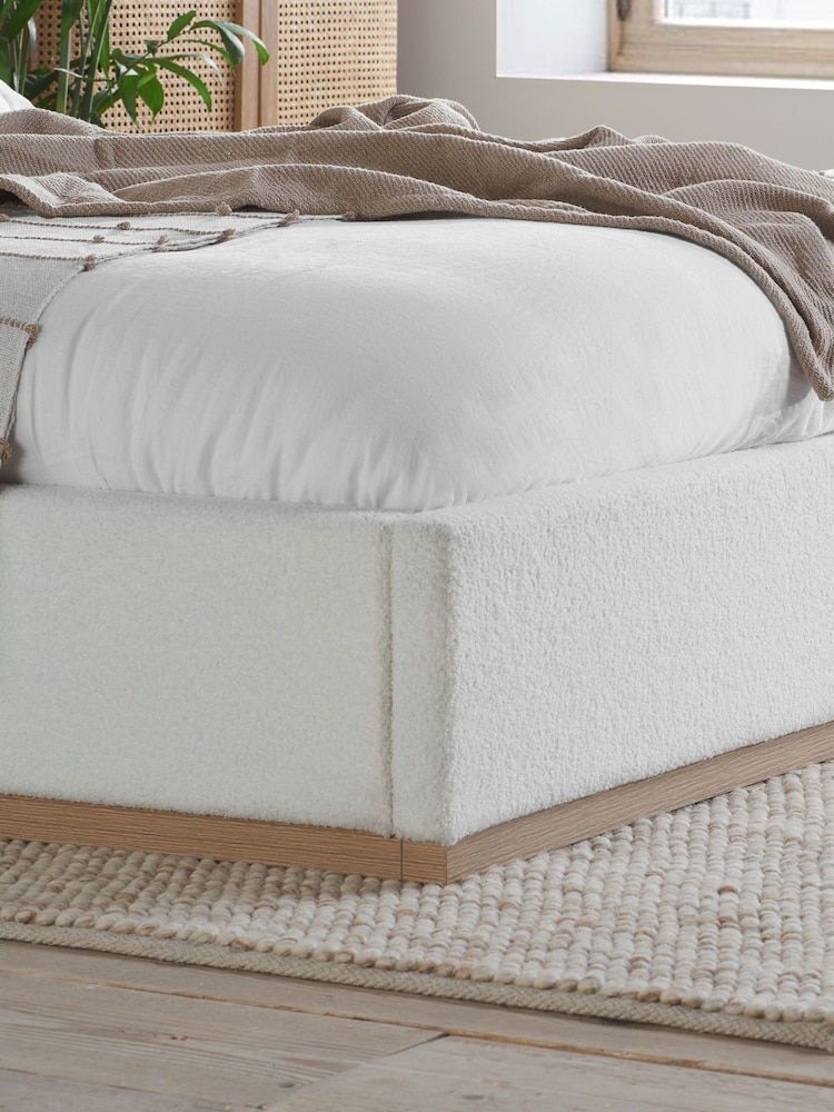 Birlea White Eden Boucle Bed - Image 2 of 5