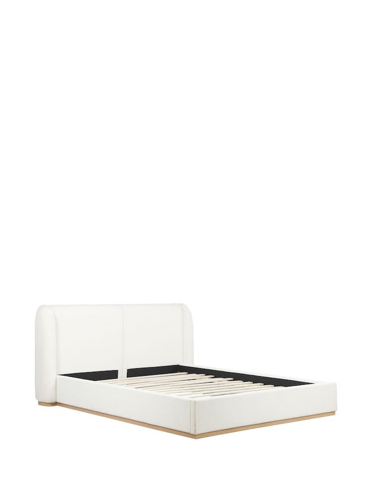 Birlea White Eden Boucle Bed - Image 5 of 5